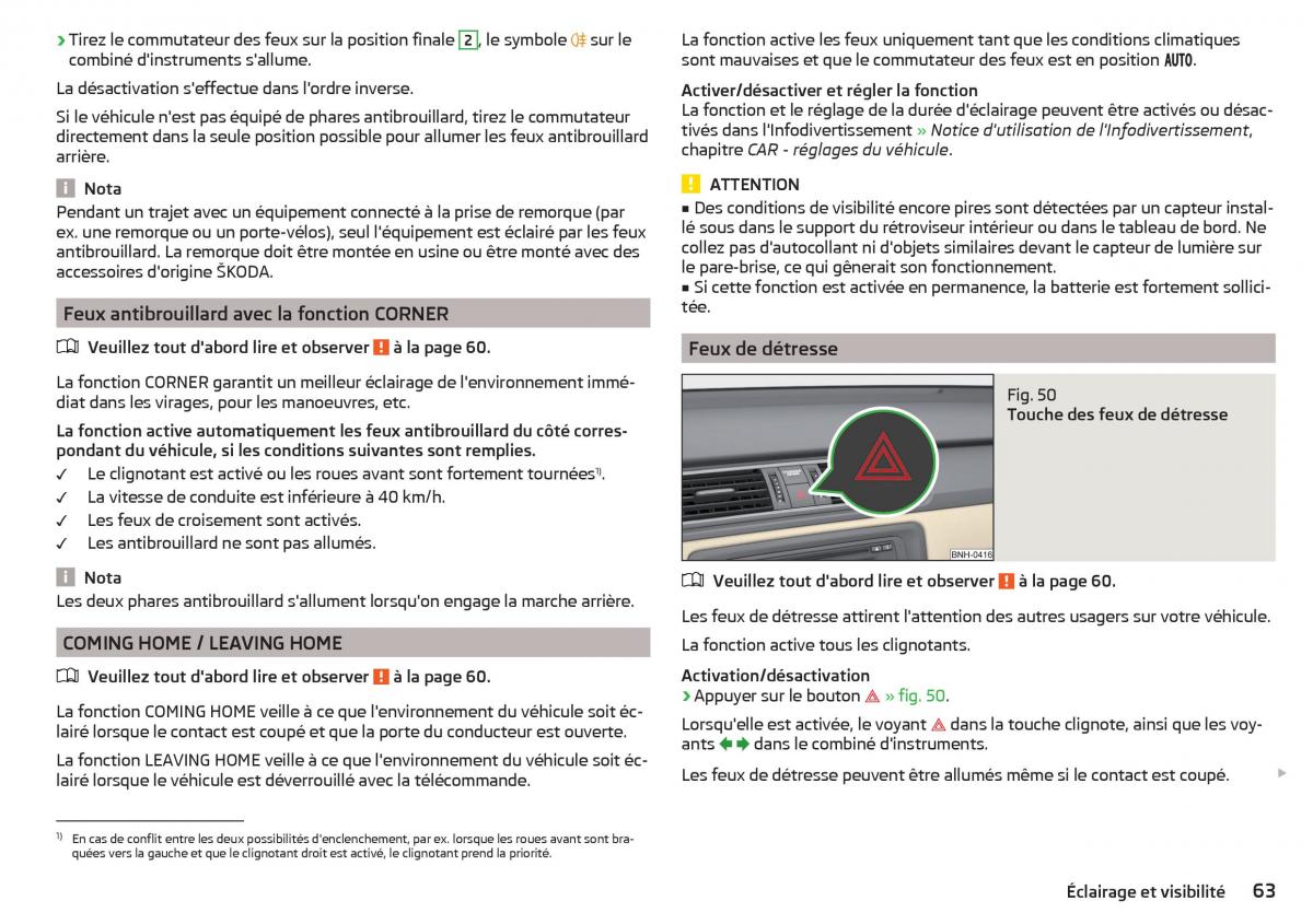 Skoda Rapid manuel du proprietaire / page 65