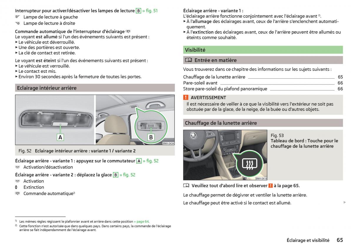 Skoda Rapid manuel du proprietaire / page 67