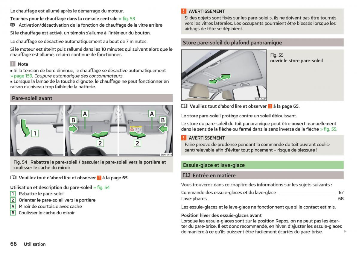 Skoda Rapid manuel du proprietaire / page 68