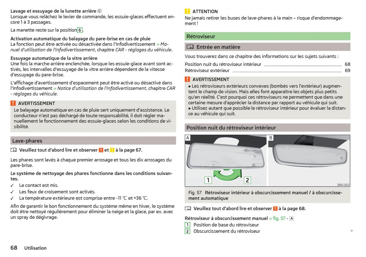 Skoda Rapid manuel du proprietaire / page 70