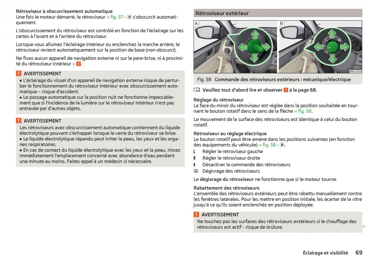 Skoda Rapid manuel du proprietaire / page 71