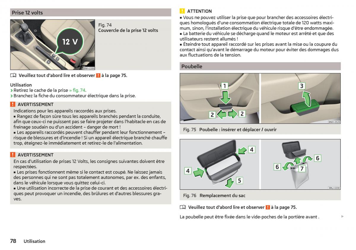 Skoda Rapid manuel du proprietaire / page 80