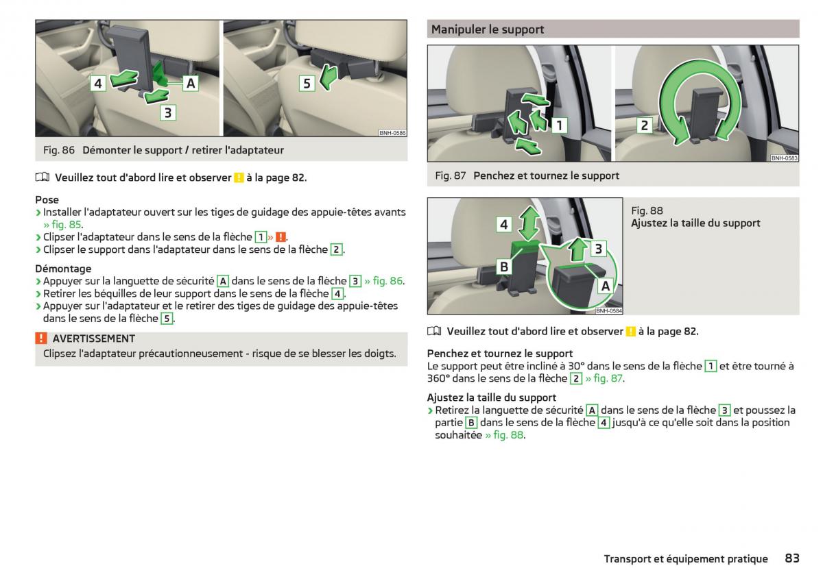 Skoda Rapid manuel du proprietaire / page 85