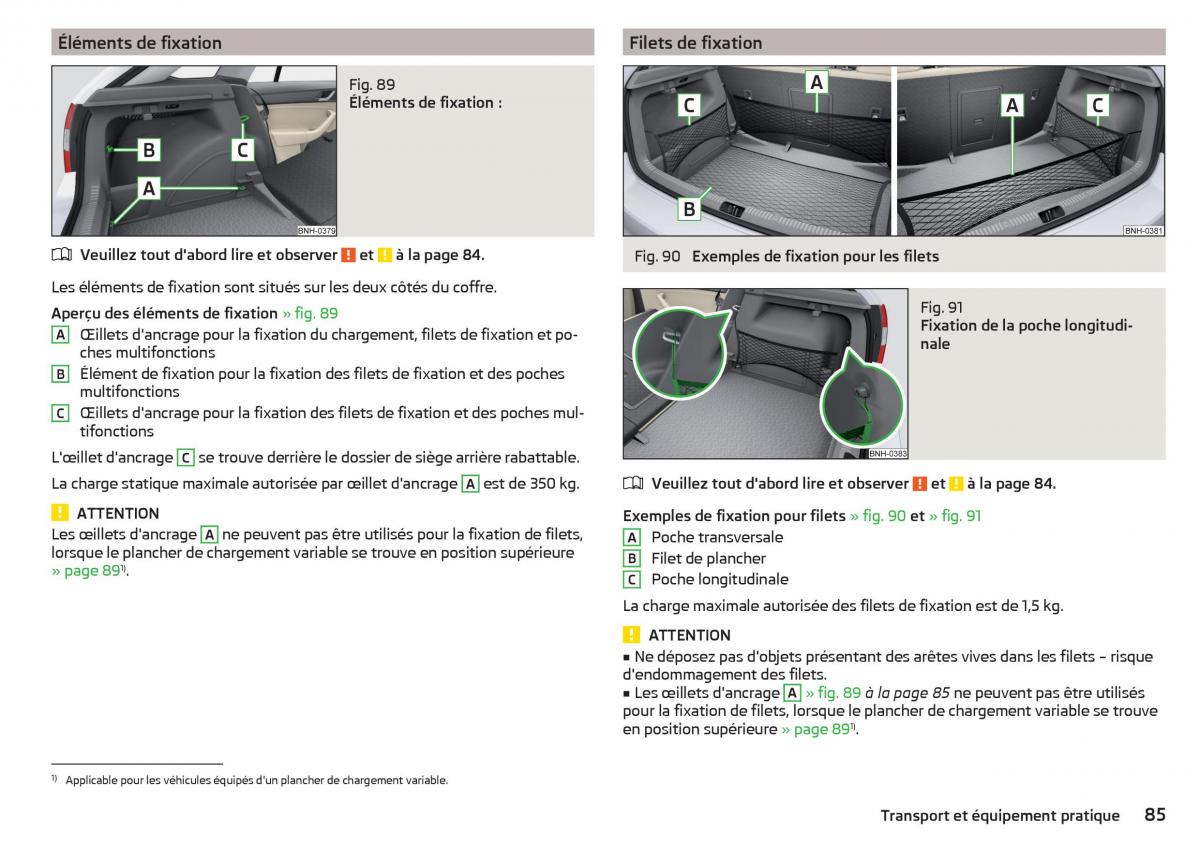 Skoda Rapid manuel du proprietaire / page 87