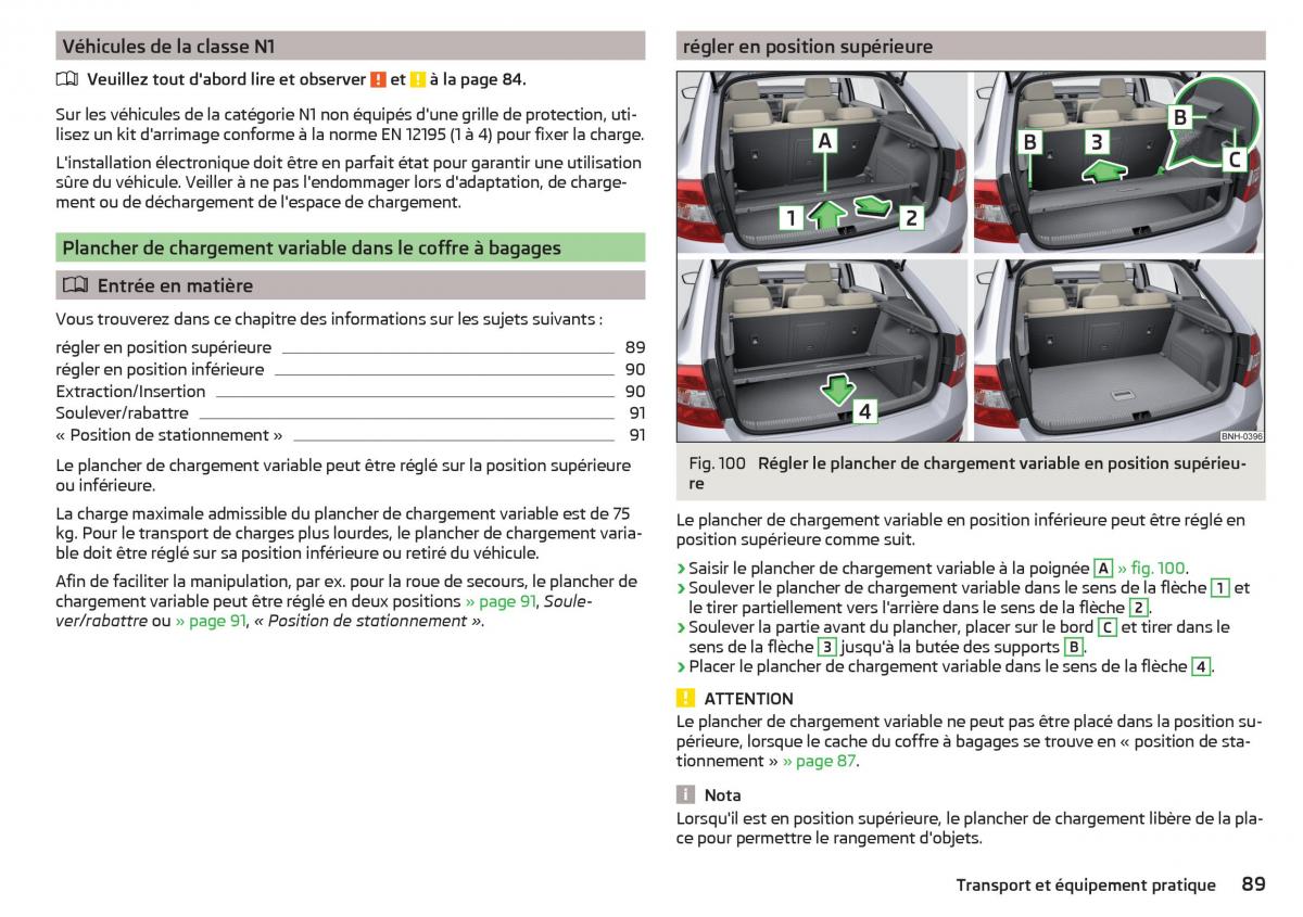 Skoda Rapid manuel du proprietaire / page 91