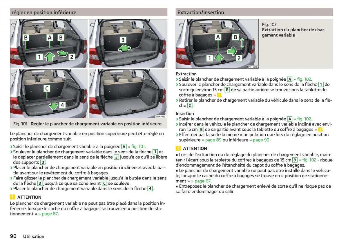 Skoda Rapid manuel du proprietaire / page 92