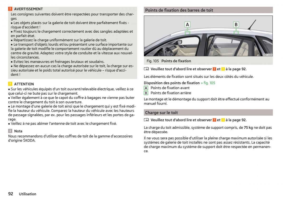 Skoda Rapid manuel du proprietaire / page 94