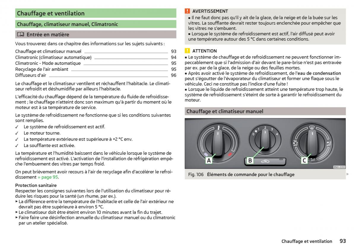 Skoda Rapid manuel du proprietaire / page 95