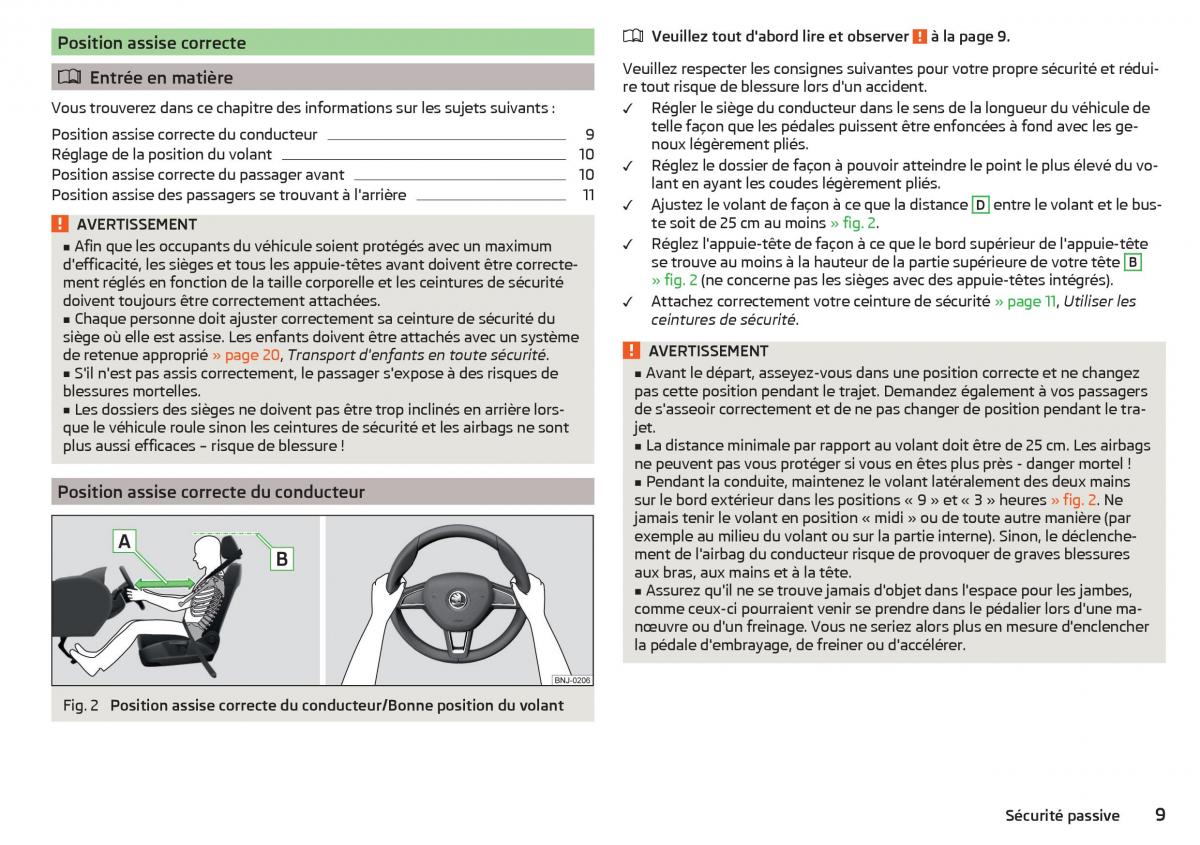 Skoda Rapid manuel du proprietaire / page 11