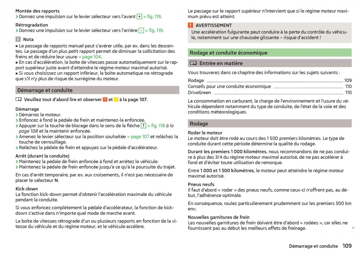 Skoda Rapid manuel du proprietaire / page 111