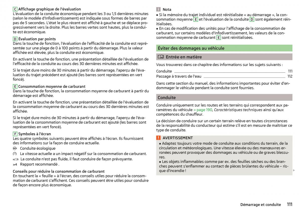 Skoda Rapid manuel du proprietaire / page 113