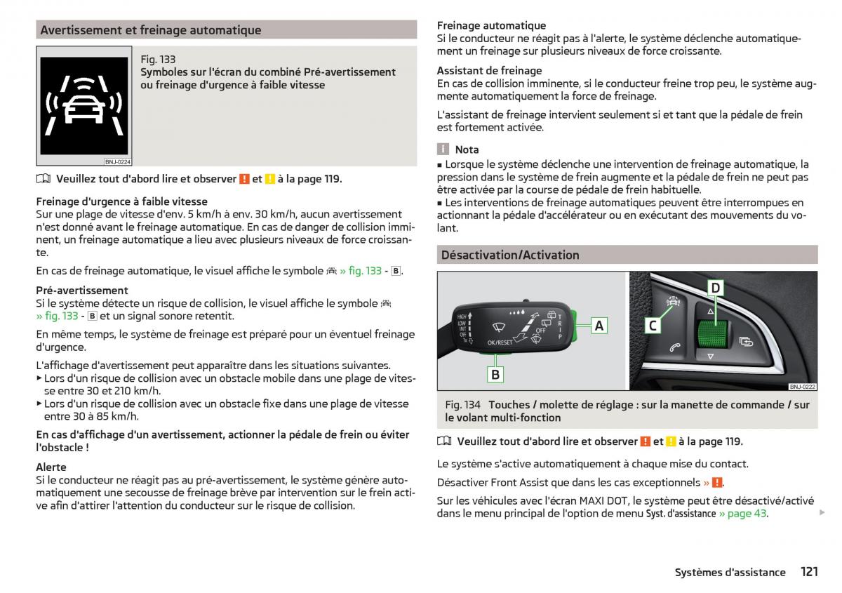 Skoda Rapid manuel du proprietaire / page 123