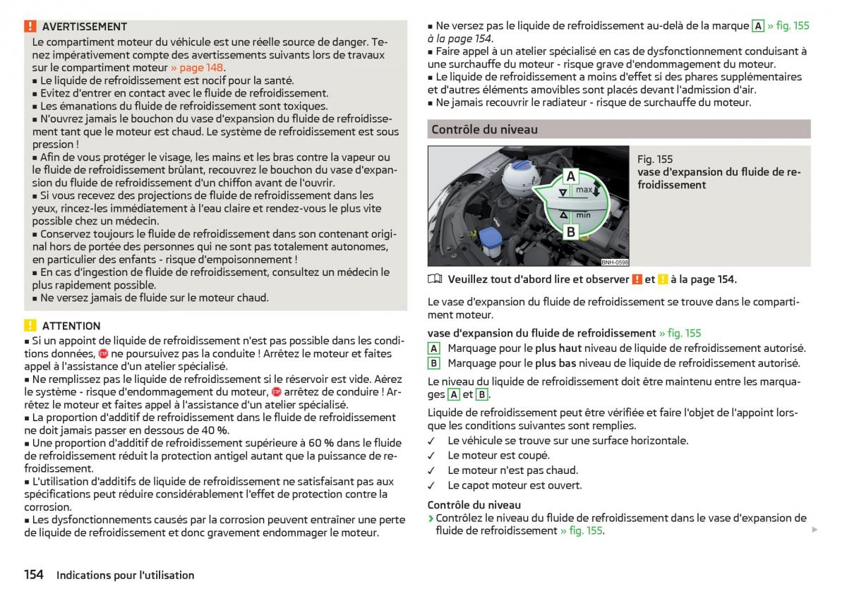 Skoda Rapid manuel du proprietaire / page 156