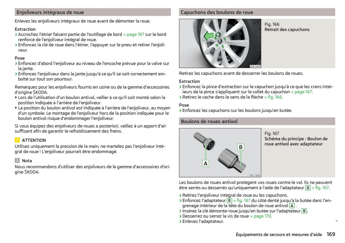 Skoda Rapid manuel du proprietaire / page 171