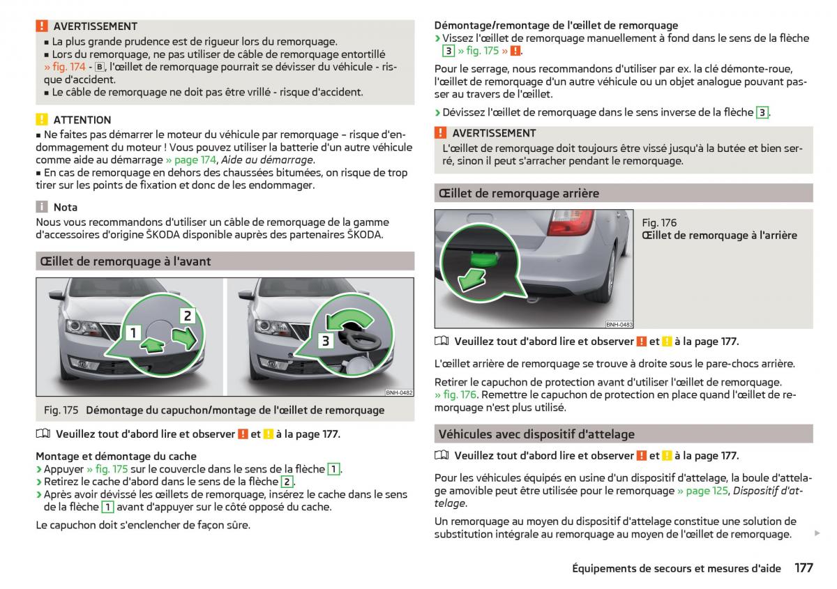 Skoda Rapid manuel du proprietaire / page 179