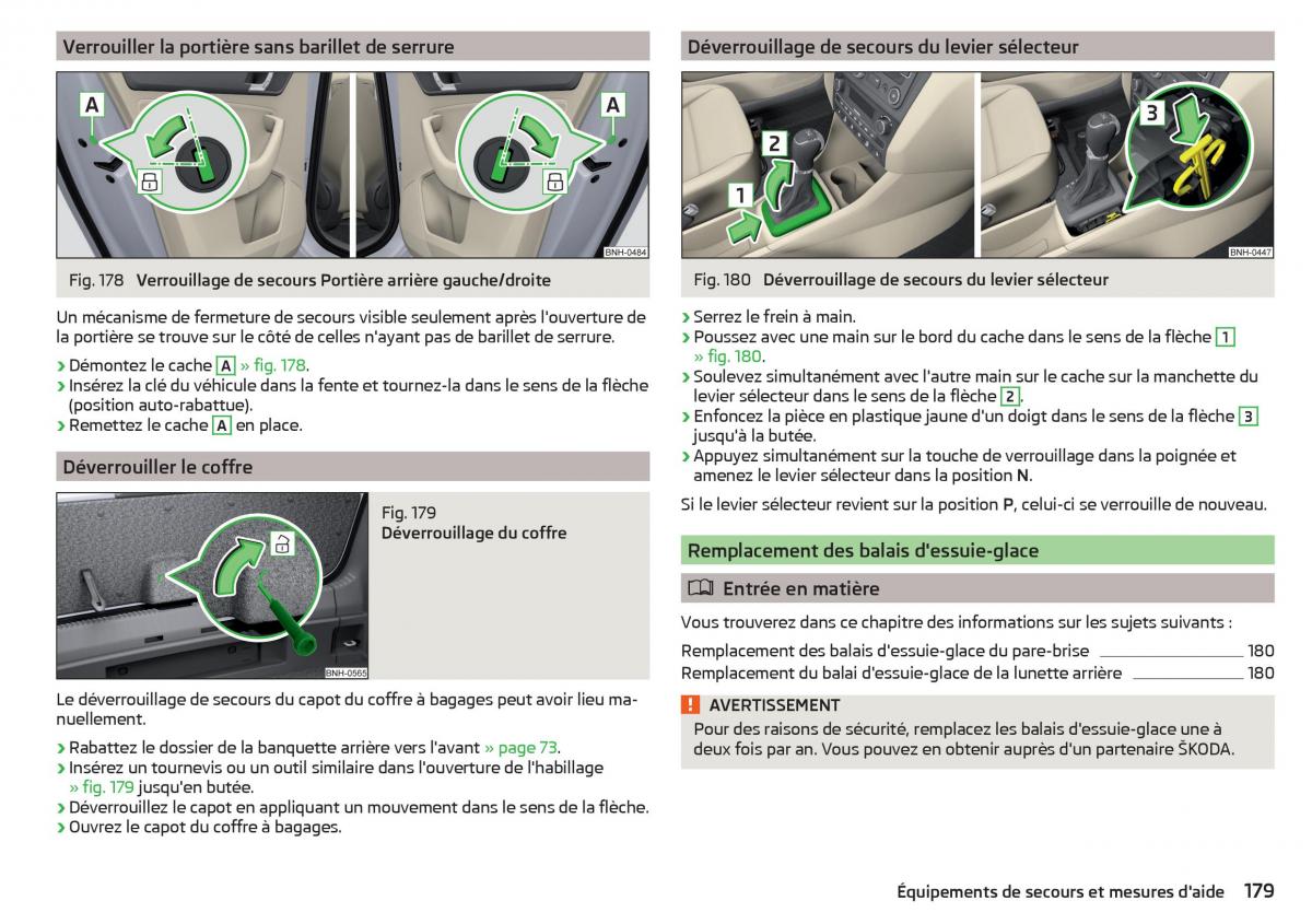 Skoda Rapid manuel du proprietaire / page 181