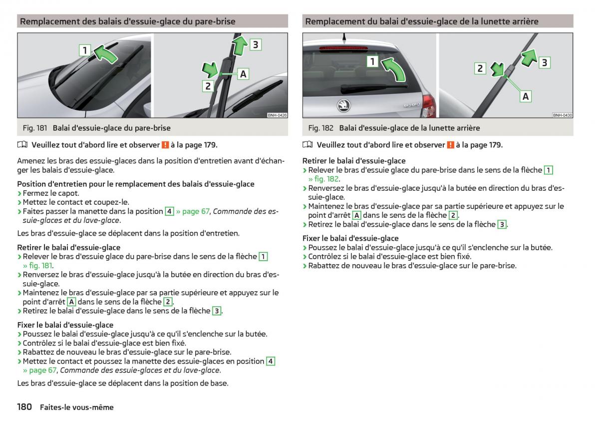 Skoda Rapid manuel du proprietaire / page 182