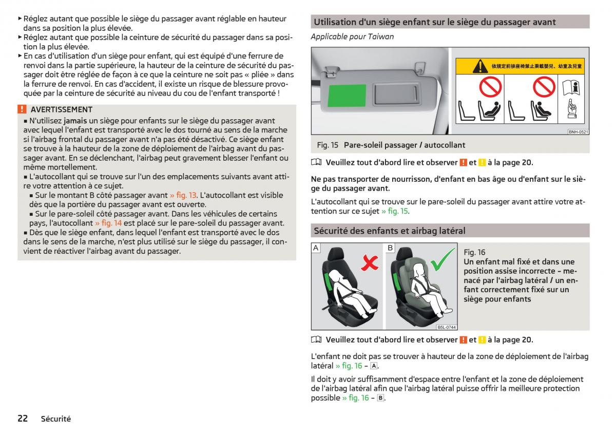 Skoda Rapid manuel du proprietaire / page 24