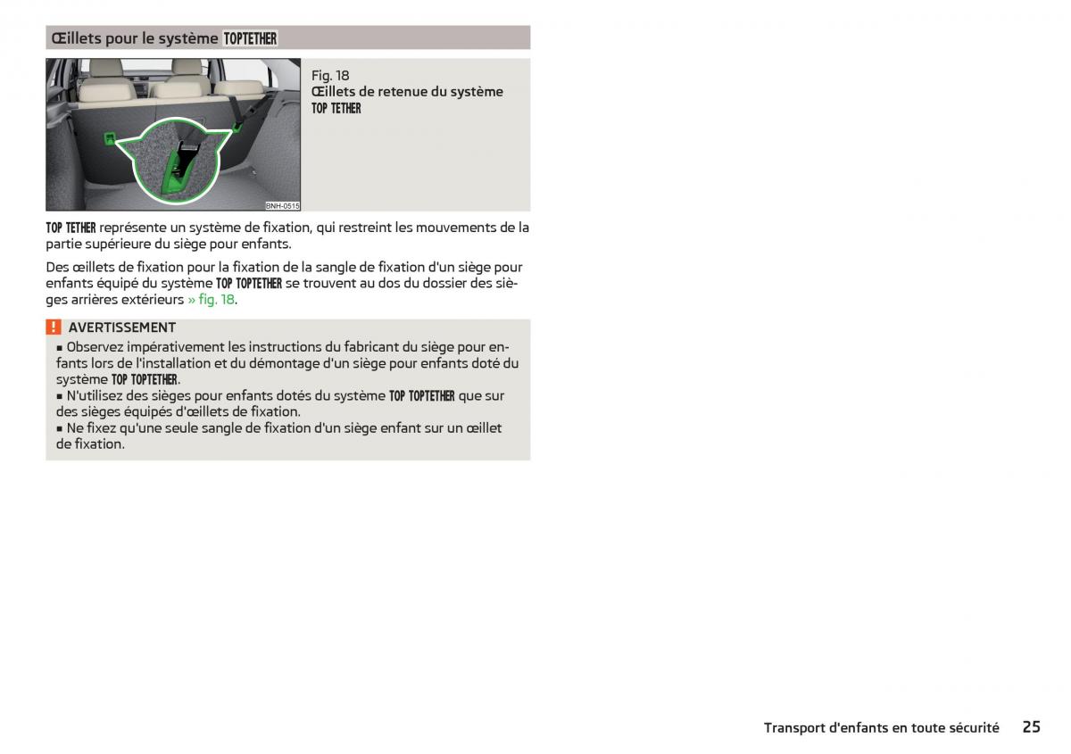 Skoda Rapid manuel du proprietaire / page 27