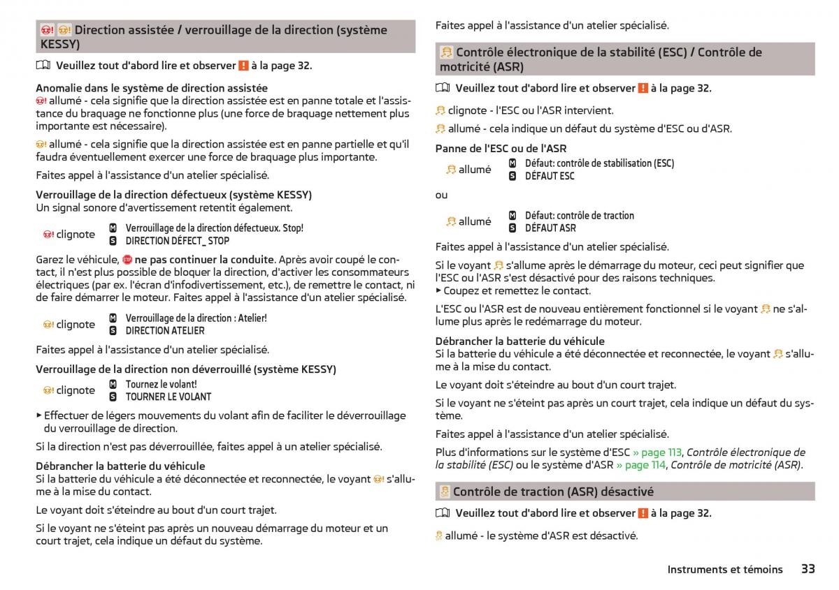 Skoda Rapid manuel du proprietaire / page 35