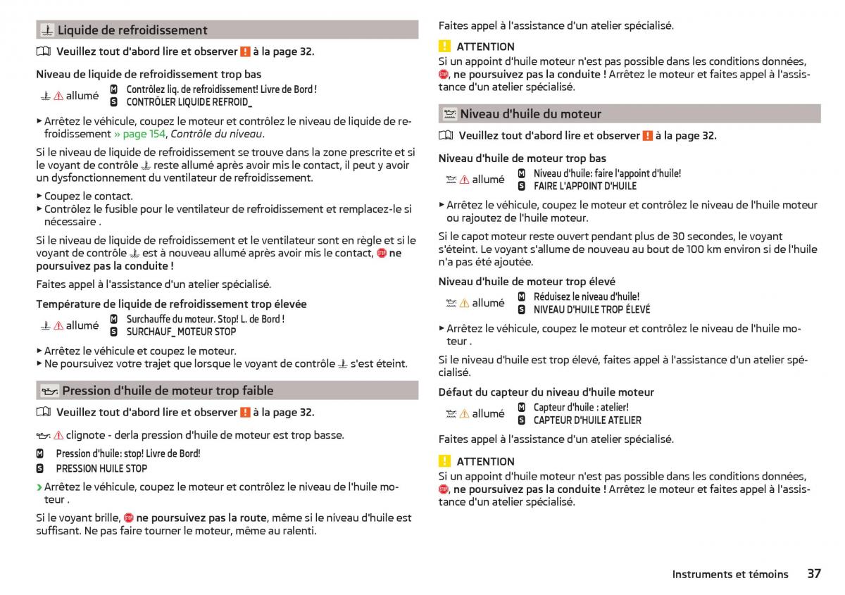 Skoda Rapid manuel du proprietaire / page 39