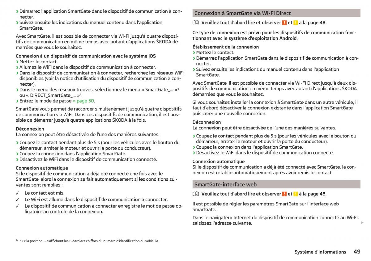 Skoda Rapid manuel du proprietaire / page 51