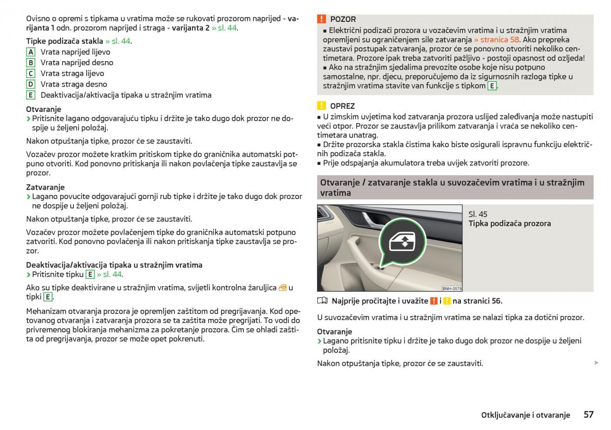 Skoda Rapid vlasnicko uputstvo / page 59