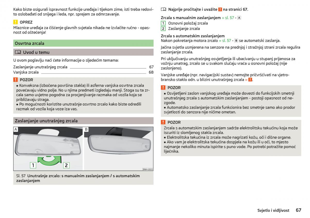 Skoda Rapid vlasnicko uputstvo / page 69