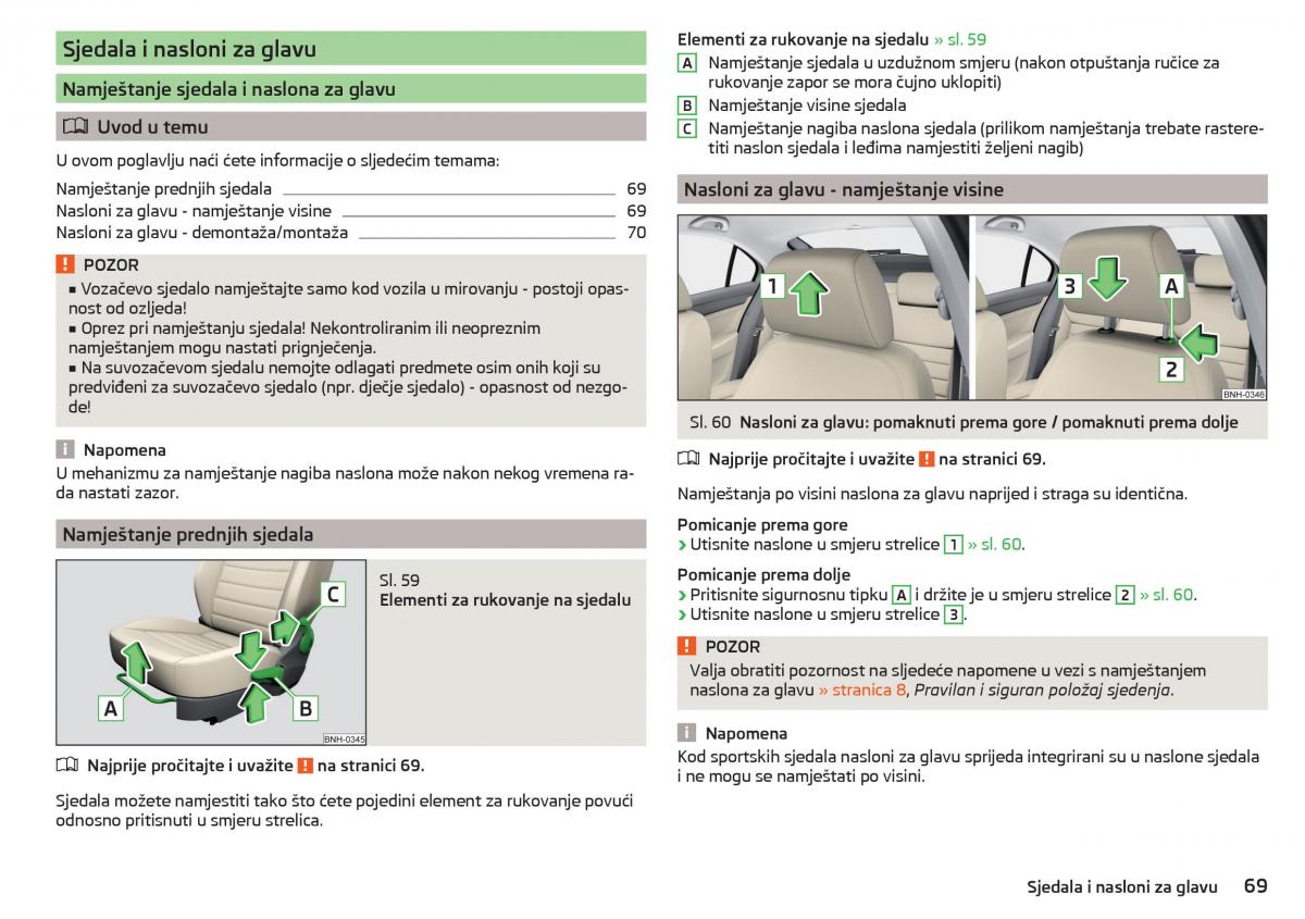 Skoda Rapid vlasnicko uputstvo / page 71