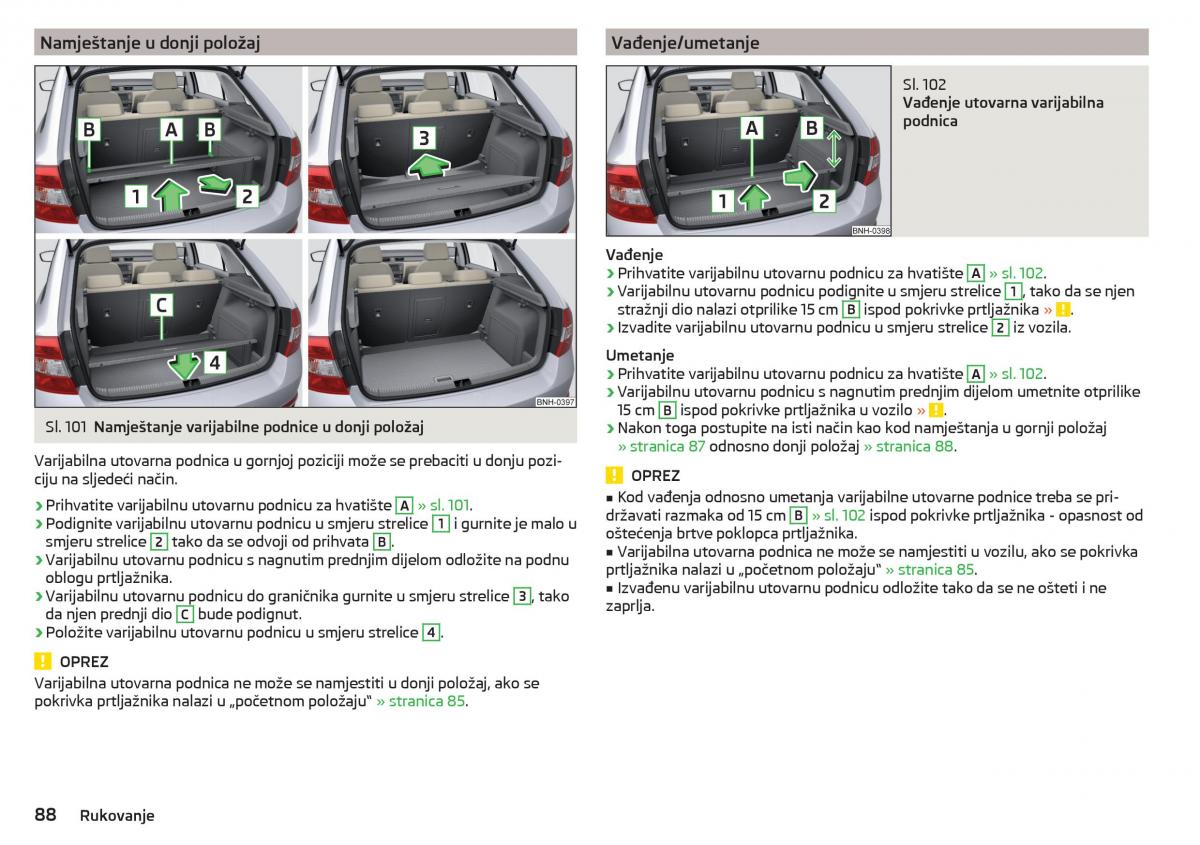 Skoda Rapid vlasnicko uputstvo / page 90