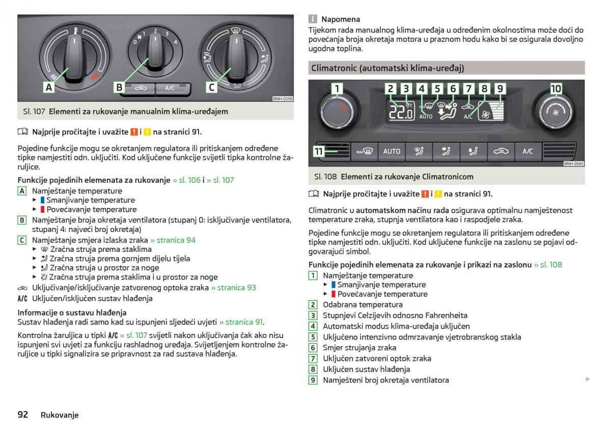 Skoda Rapid vlasnicko uputstvo / page 94