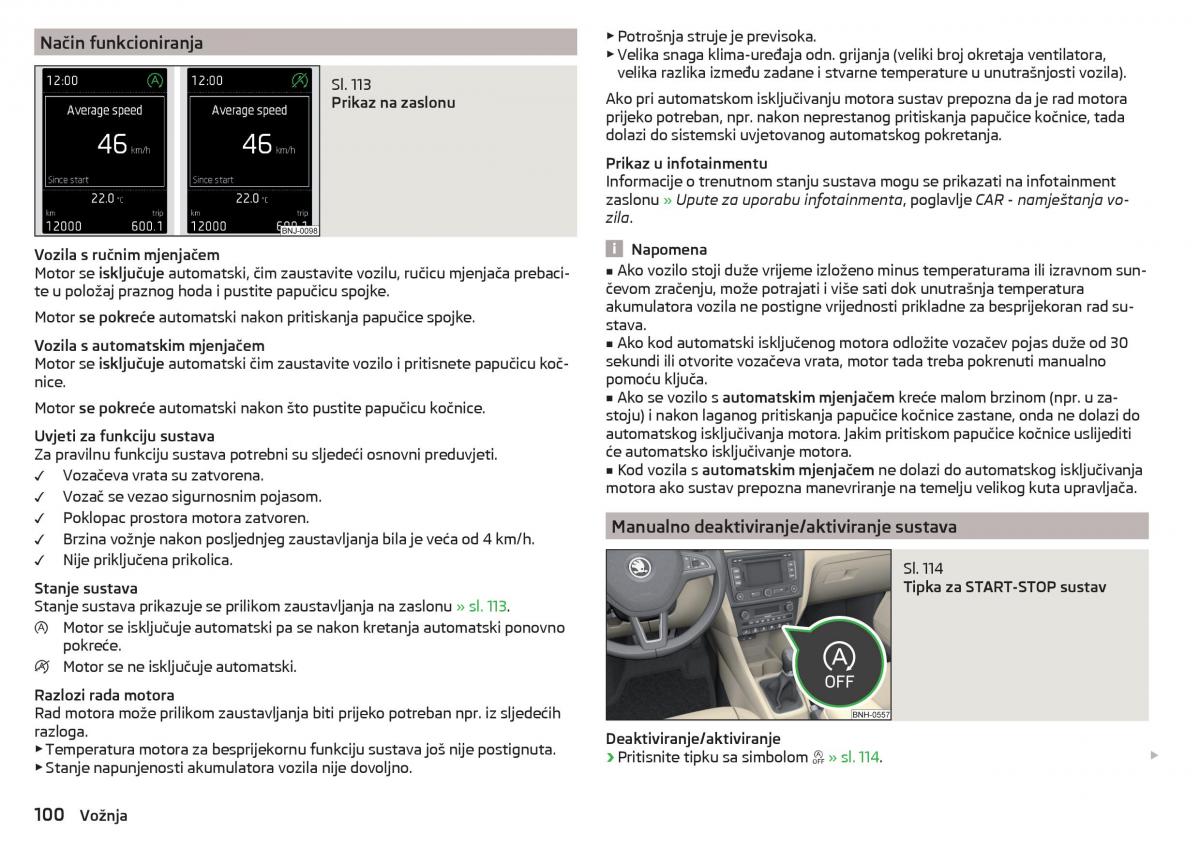 Skoda Rapid vlasnicko uputstvo / page 102