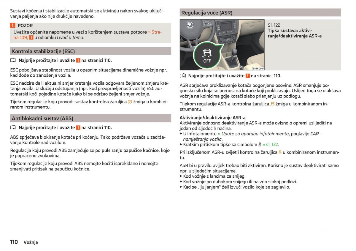 Skoda Rapid vlasnicko uputstvo / page 112