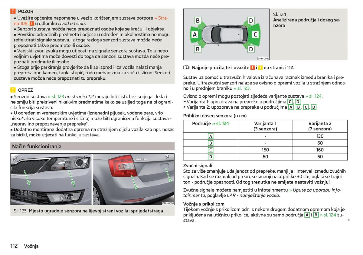 Skoda Rapid vlasnicko uputstvo / page 114