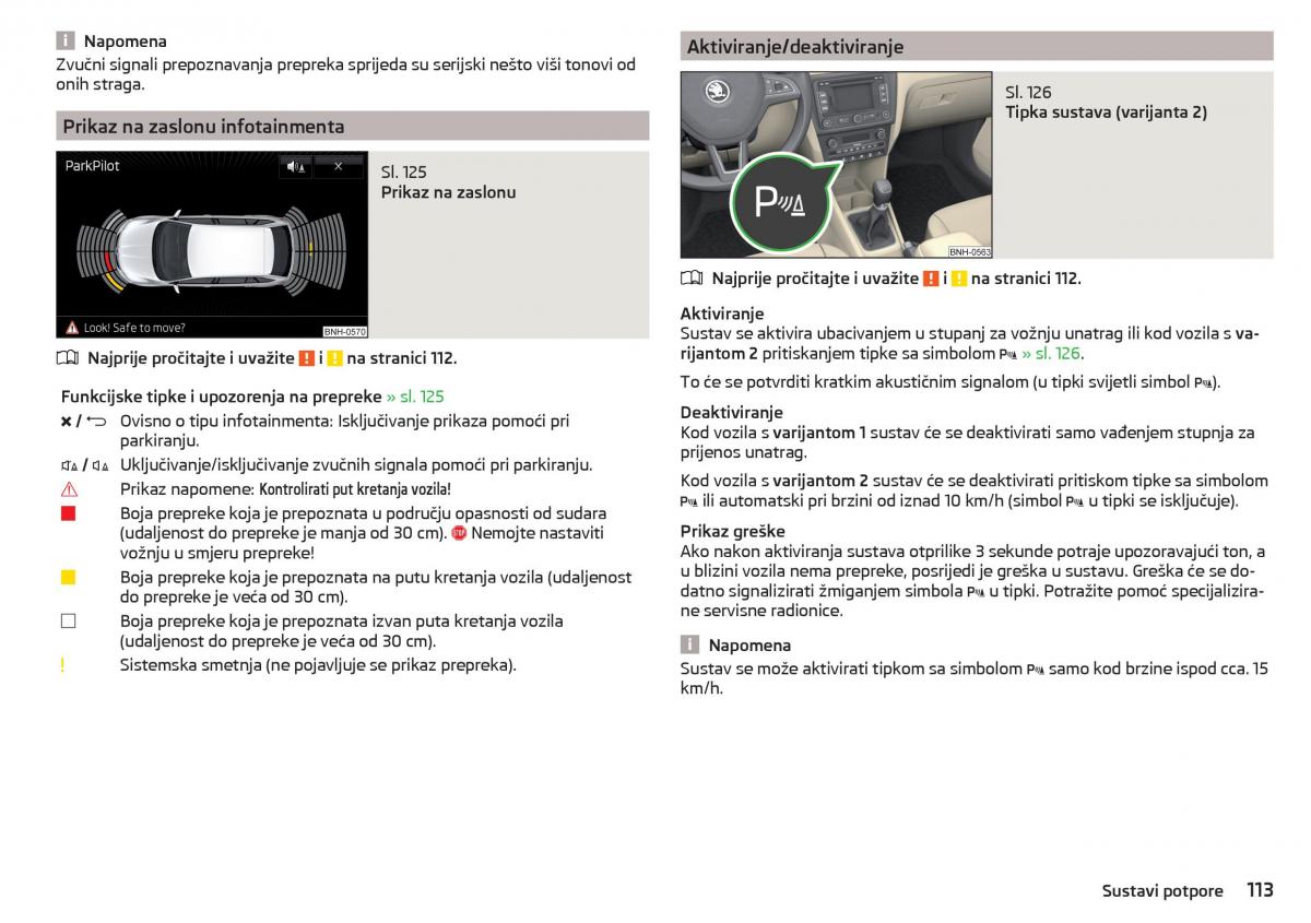 Skoda Rapid vlasnicko uputstvo / page 115