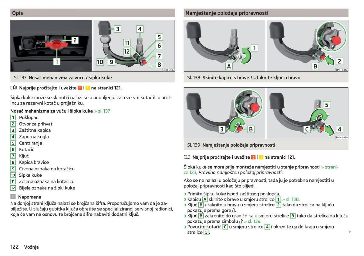 Skoda Rapid vlasnicko uputstvo / page 124