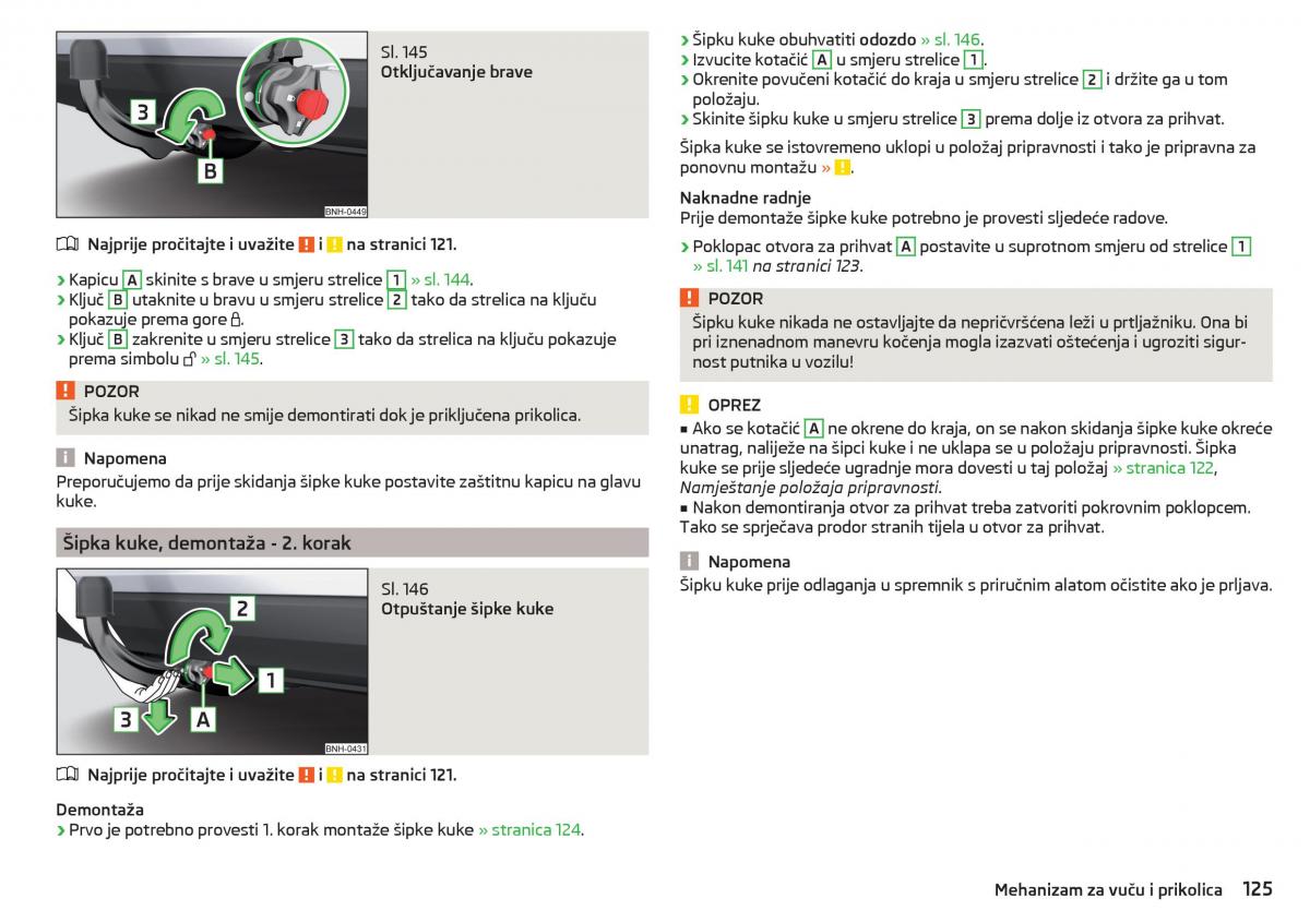 Skoda Rapid vlasnicko uputstvo / page 127