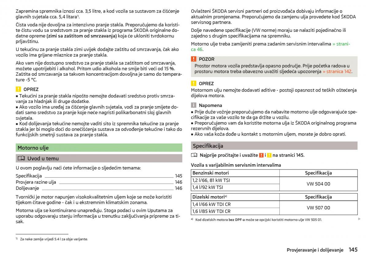 Skoda Rapid vlasnicko uputstvo / page 147