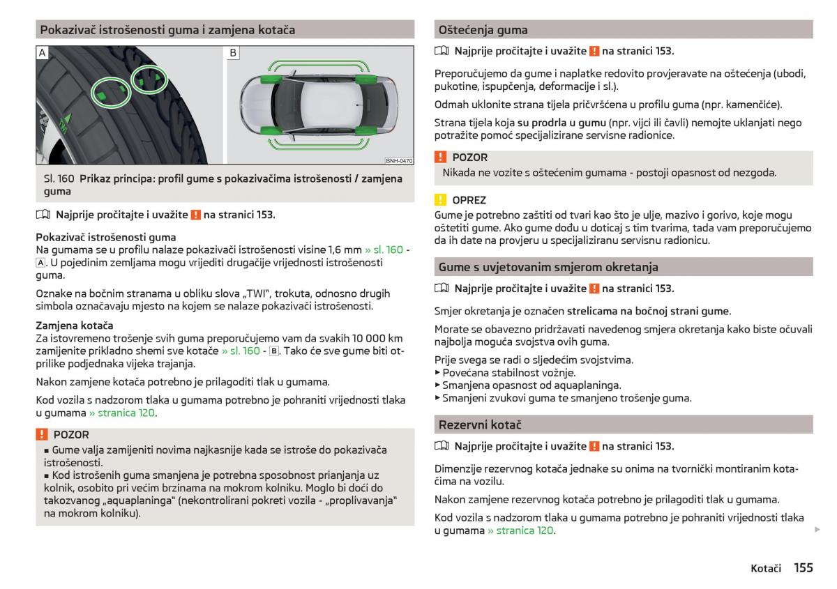 Skoda Rapid vlasnicko uputstvo / page 157