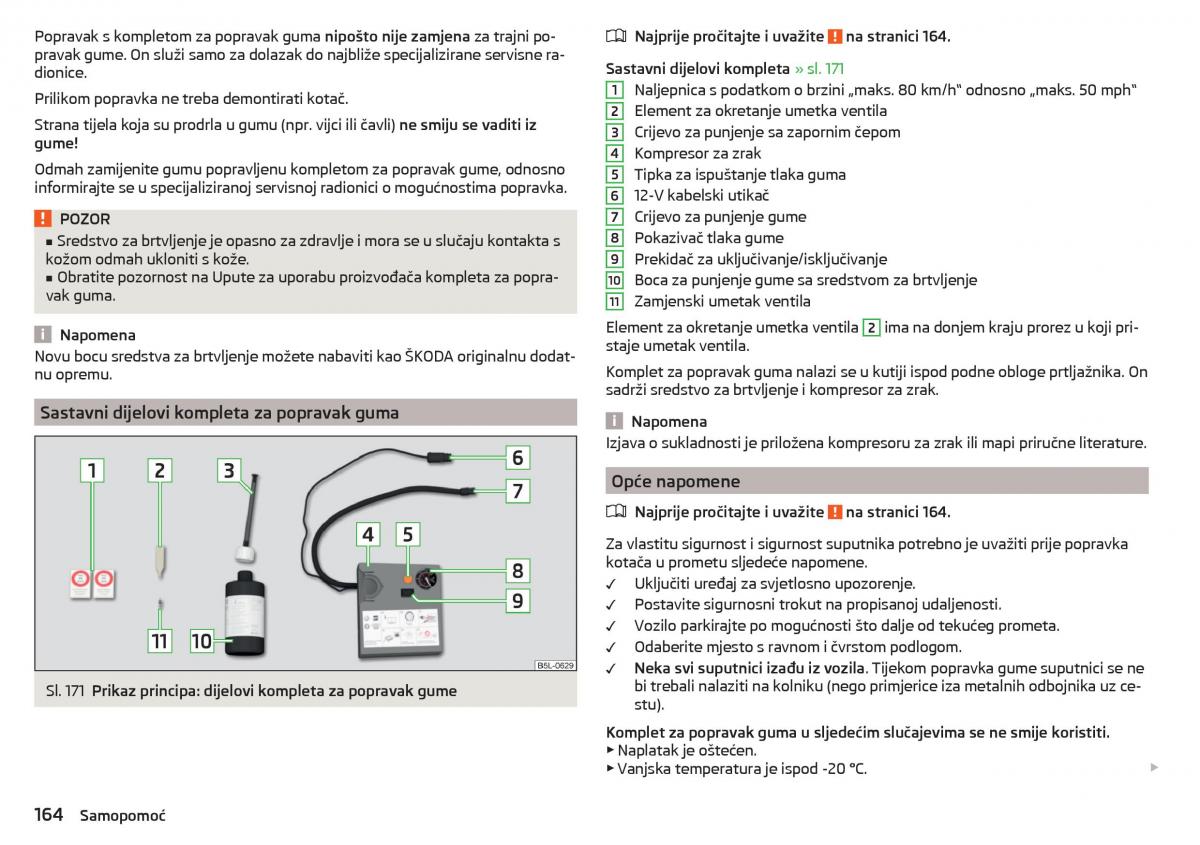 Skoda Rapid vlasnicko uputstvo / page 166