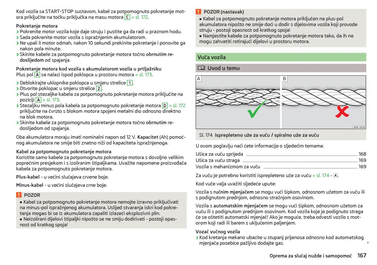 Skoda Rapid vlasnicko uputstvo / page 169