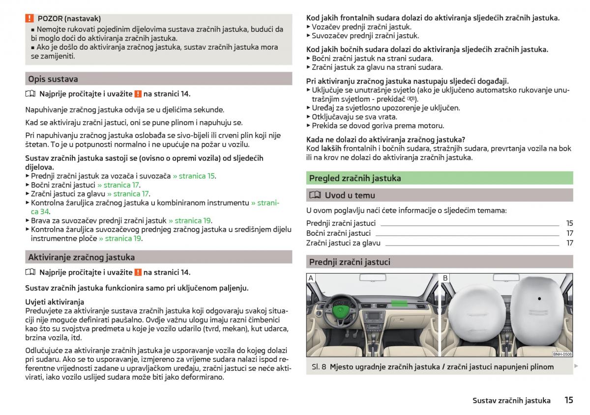 Skoda Rapid vlasnicko uputstvo / page 17