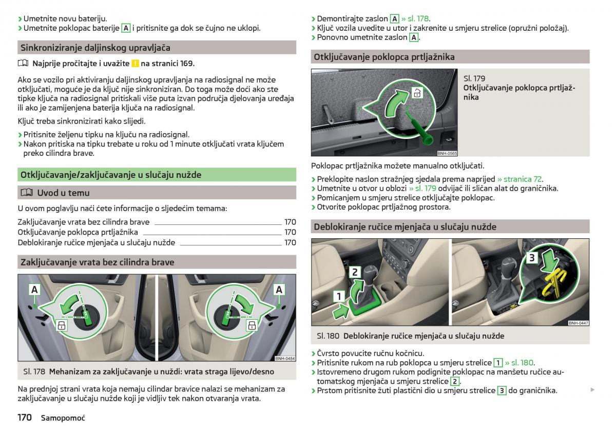 Skoda Rapid vlasnicko uputstvo / page 172