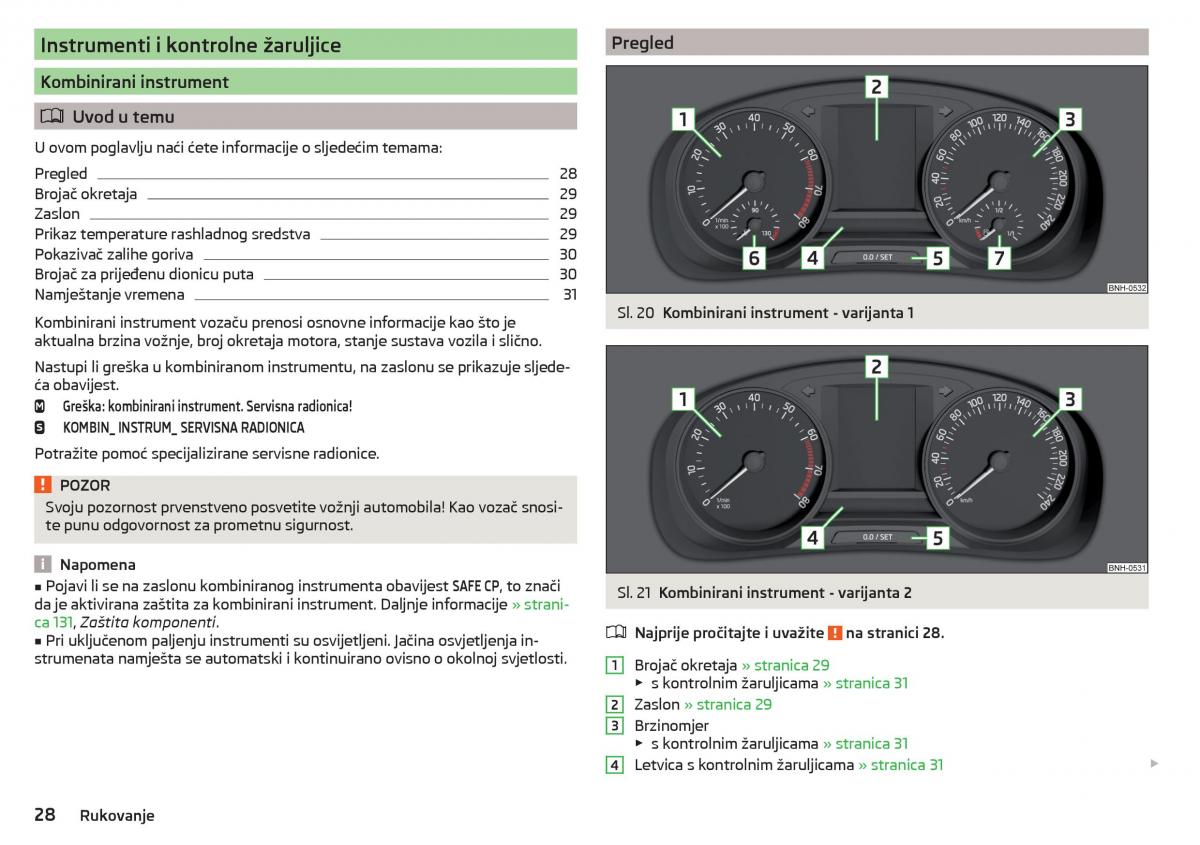 Skoda Rapid vlasnicko uputstvo / page 30