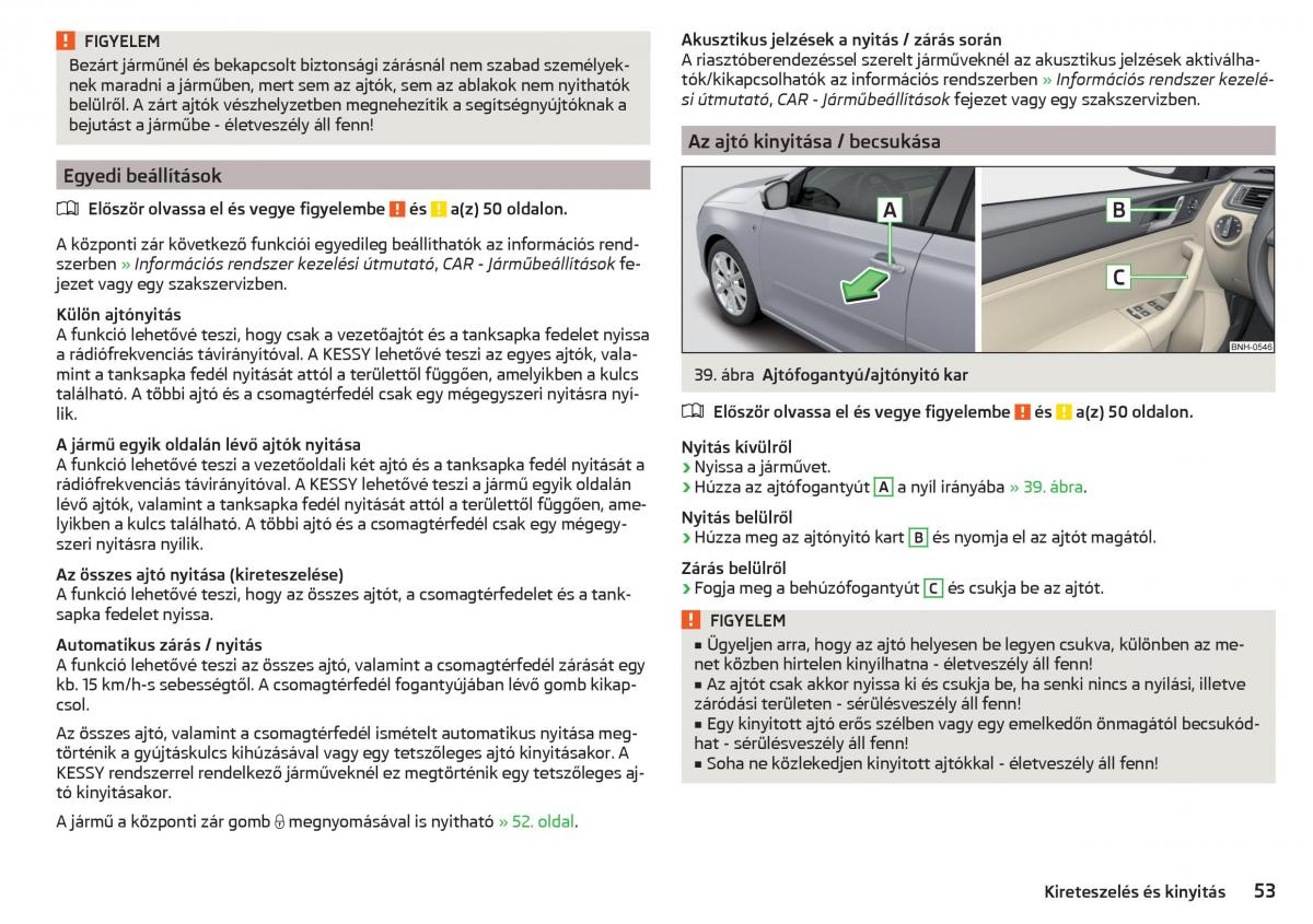 Skoda Rapid Kezelesi utmutato / page 55