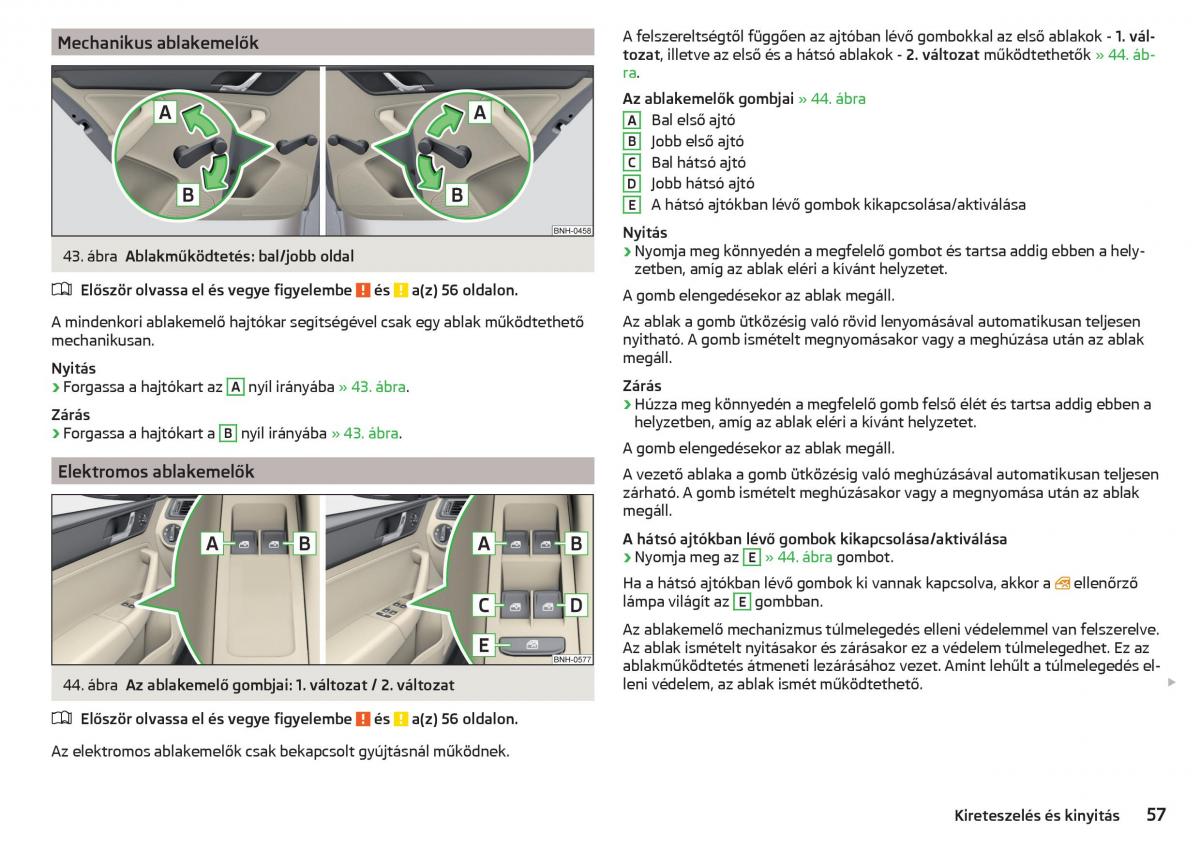 Skoda Rapid Kezelesi utmutato / page 59