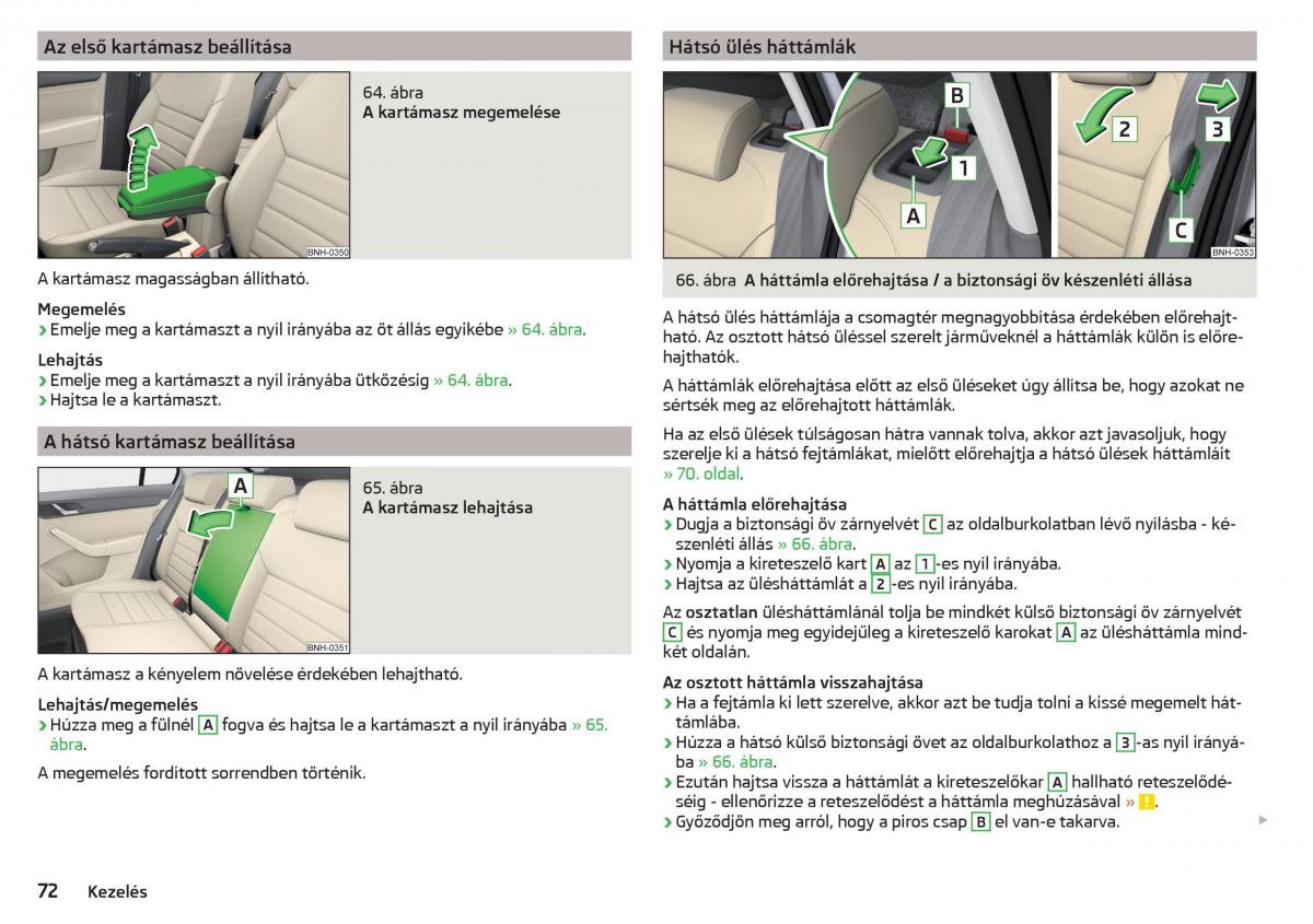 Skoda Rapid Kezelesi utmutato / page 74