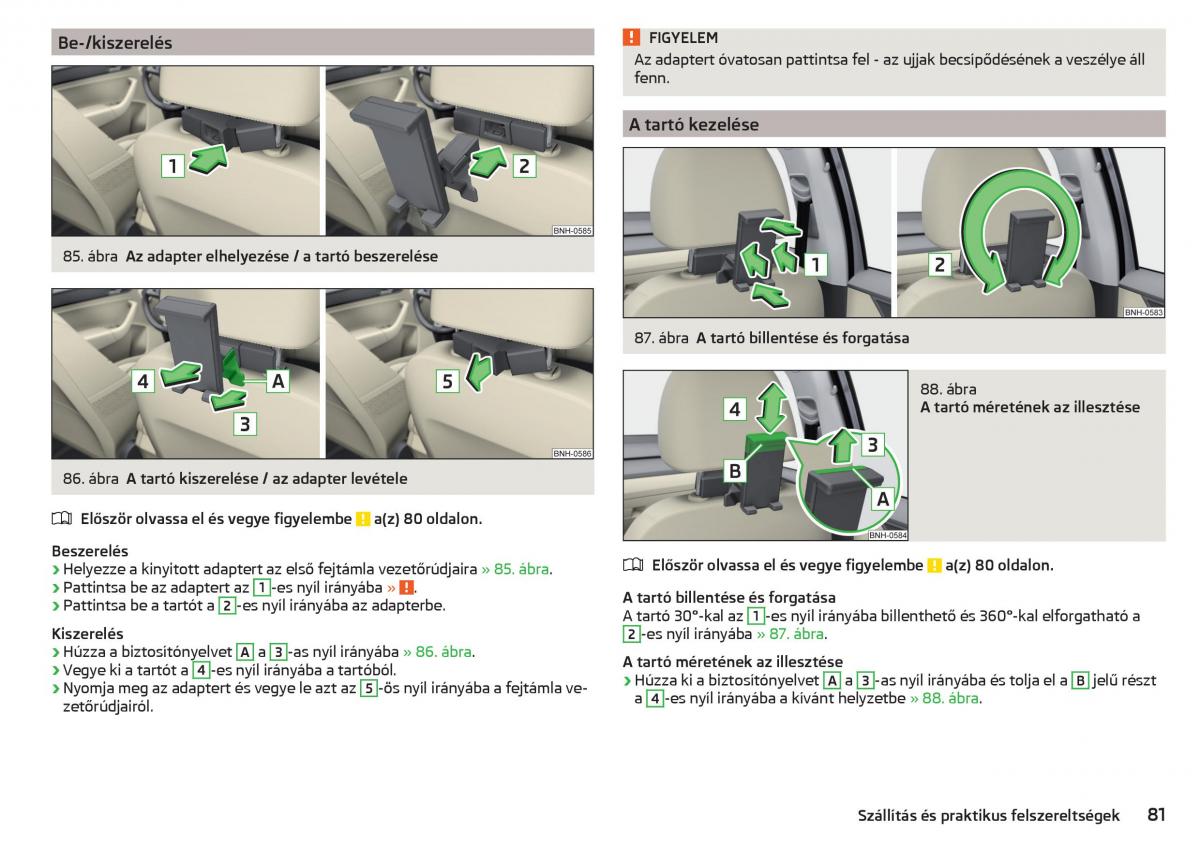 Skoda Rapid Kezelesi utmutato / page 83