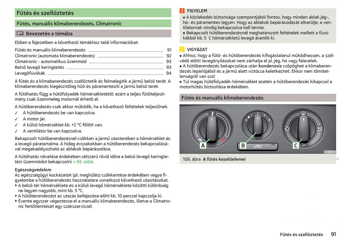 Skoda Rapid Kezelesi utmutato / page 93