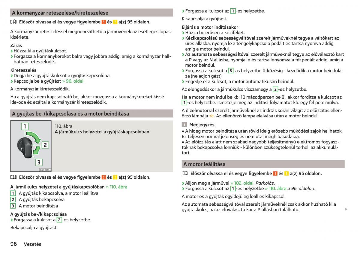 Skoda Rapid Kezelesi utmutato / page 98